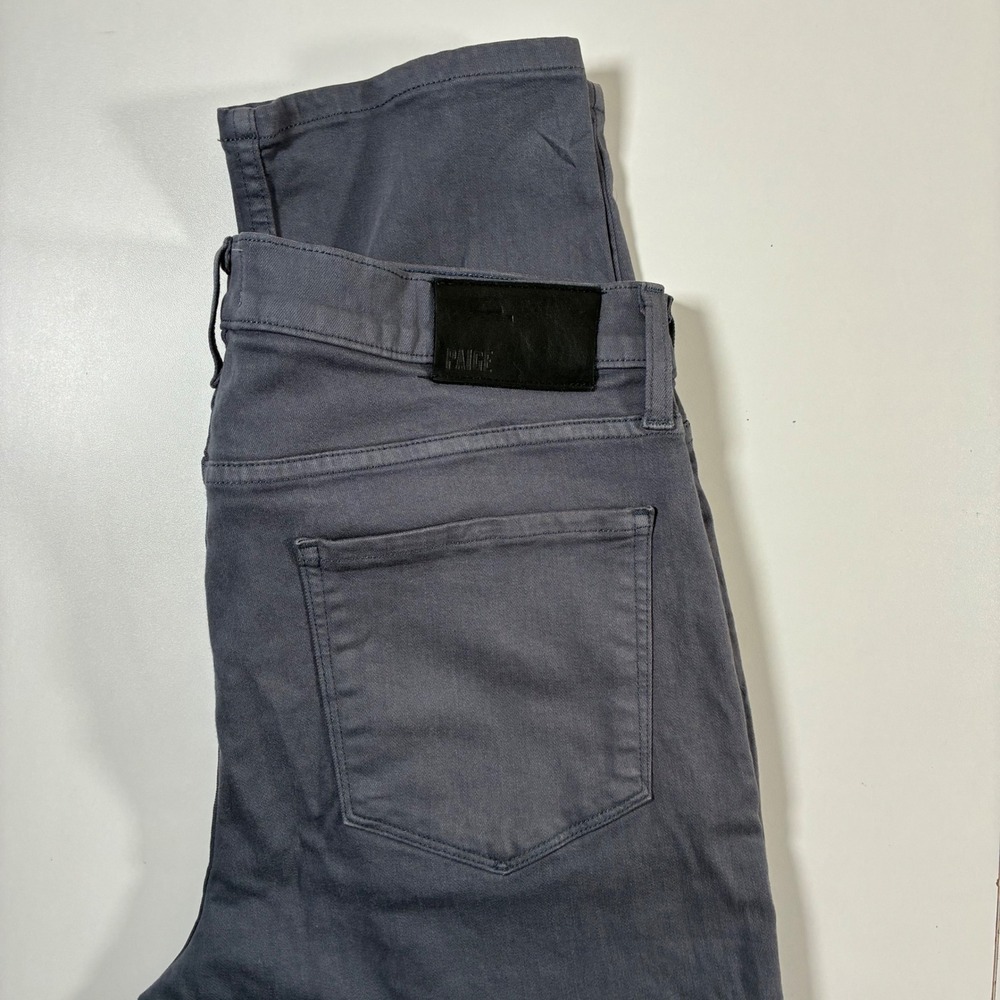 PAIGE Federal Jeans 34x32 Grey Slim Straight Leg Five Pocket Chino Made in USA